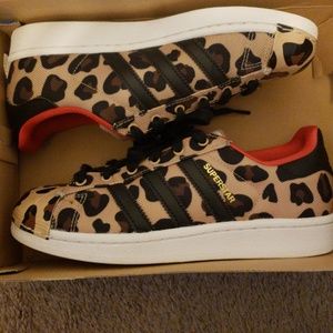 Girls J.Crew Cheetah Print Adidas